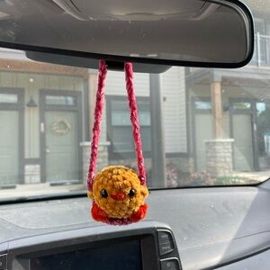 Crochet Duck on a Swing Charm